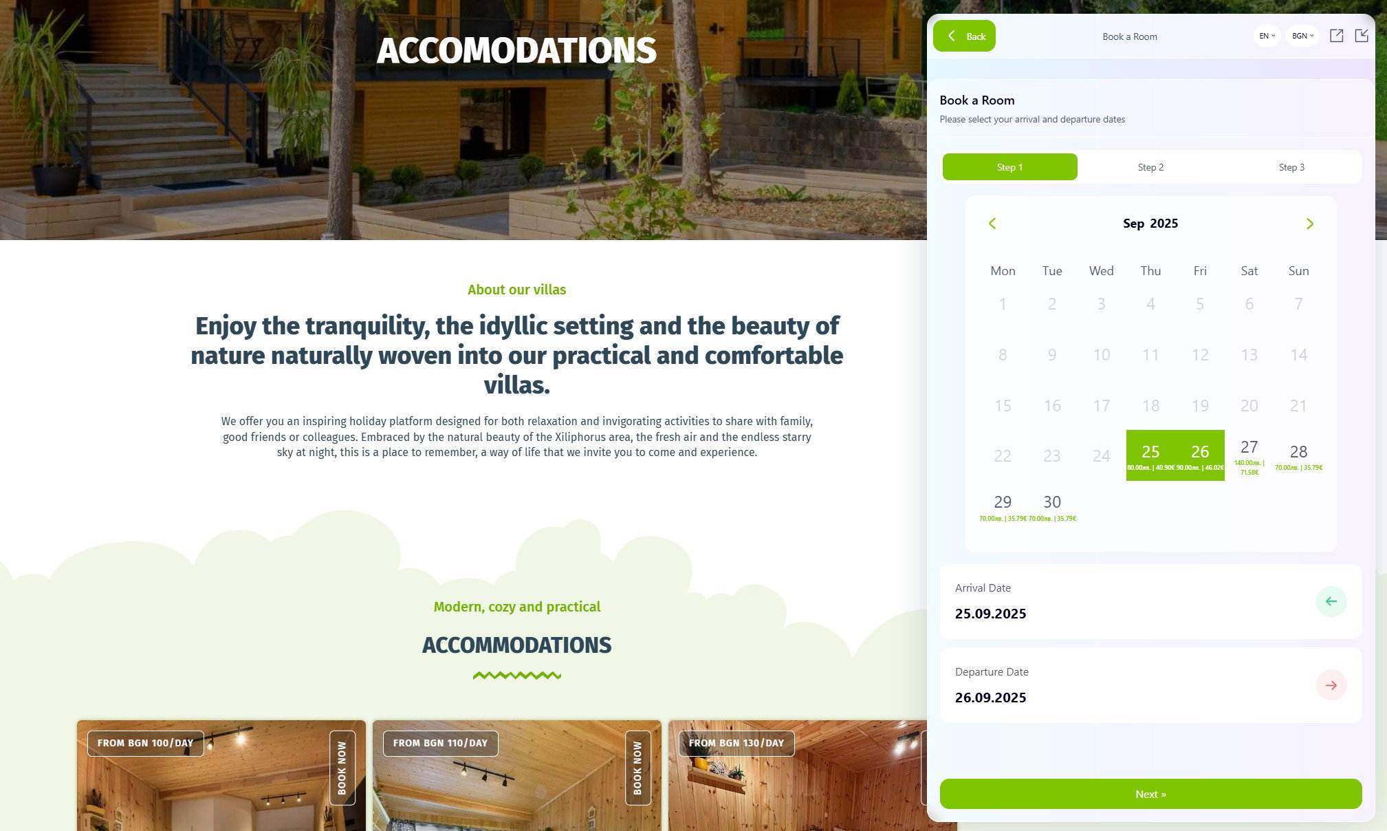 Website Widget in Inntelligent platform