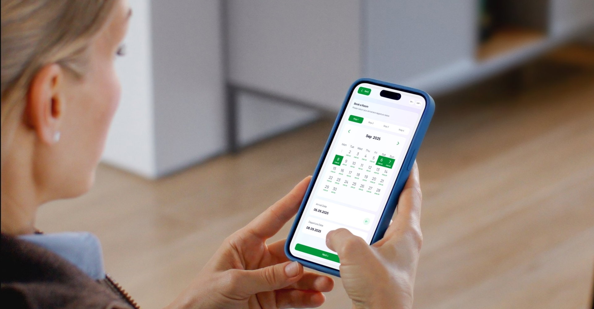 Inntelligent Booking Engine software interface