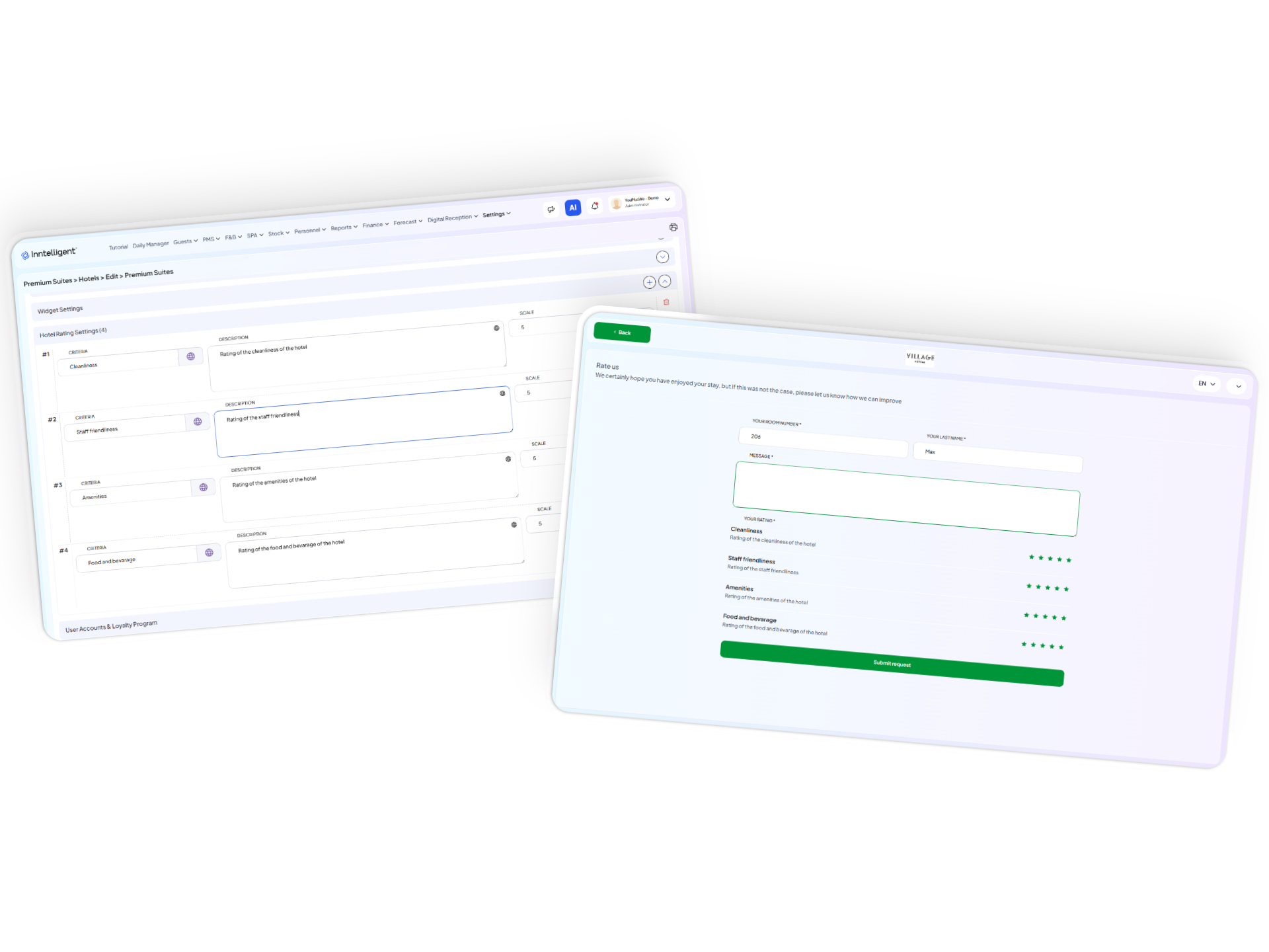 Отзиви и оценки от клиенти в платформата Inntelligent