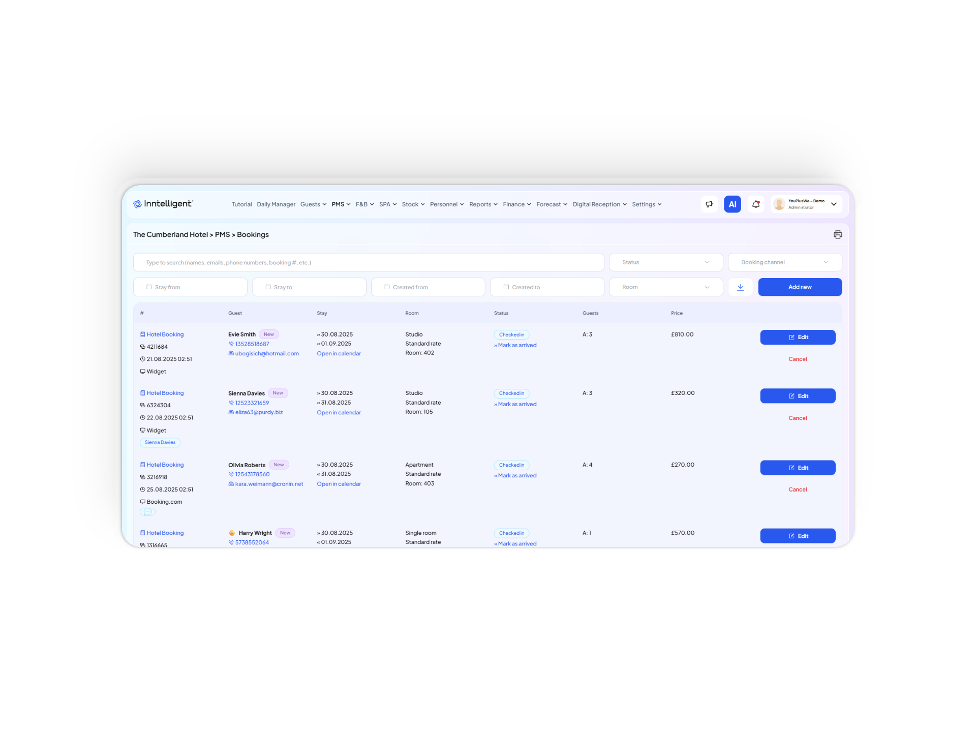 Ясни резултати и по-добро преживяване в платформата Inntelligent