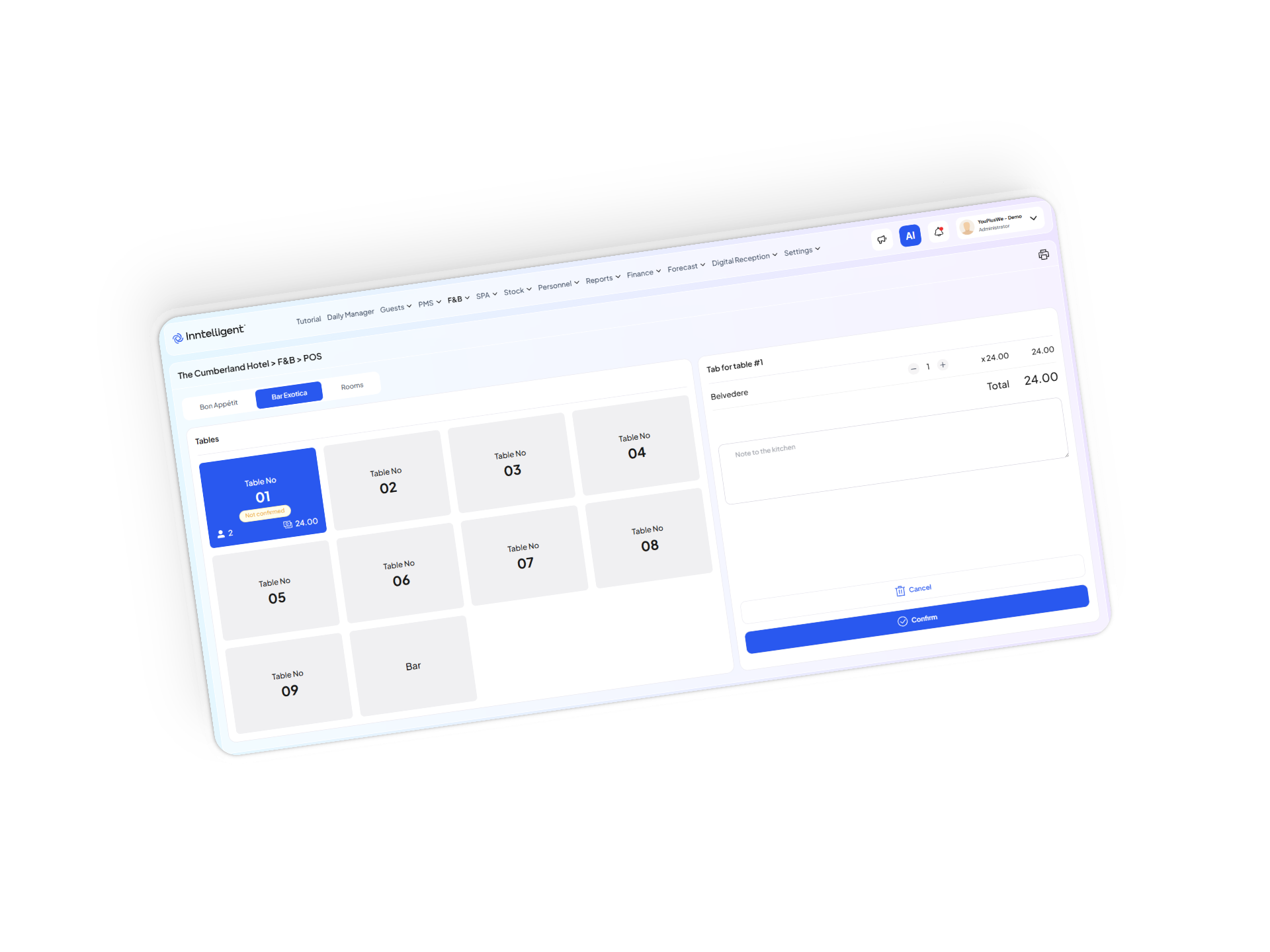 Бързо обслужване, пълен контрол в платформата Inntelligent