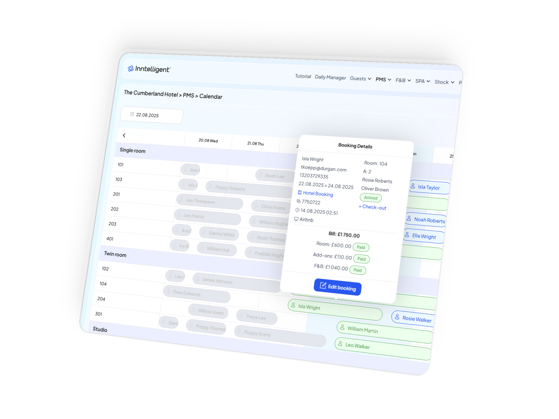 По-интелигентно управление на рецепцията и групите в платформата Inntelligent