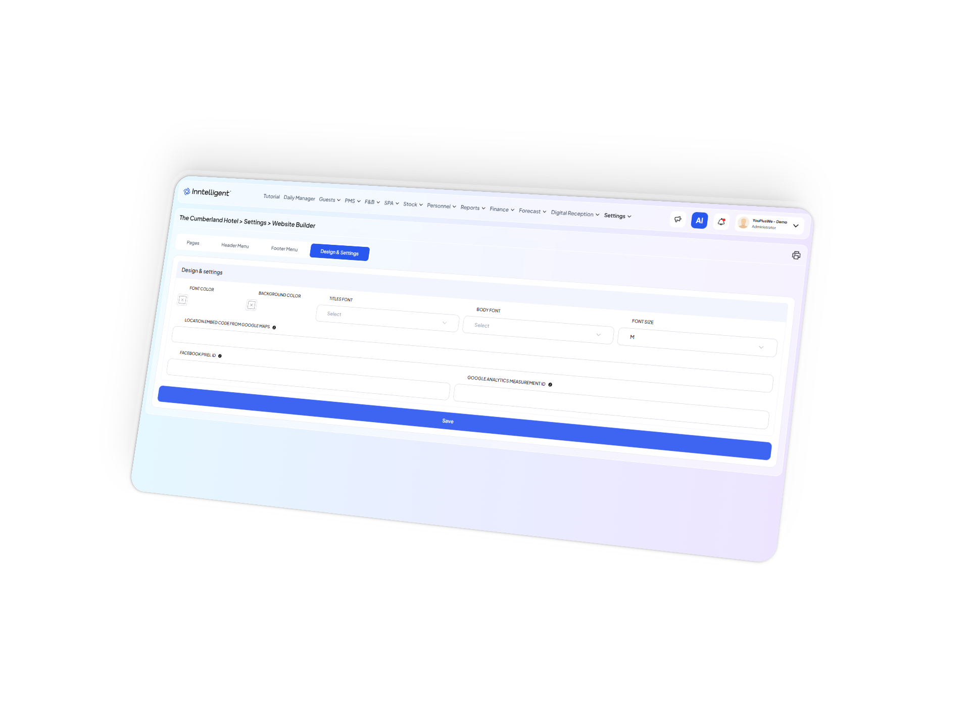 Създаден за мащабиране и лесно редактиране в платформата Inntelligent
